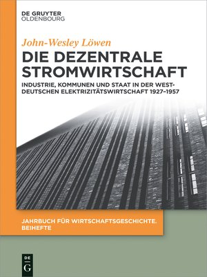 cover image of Die dezentrale Stromwirtschaft